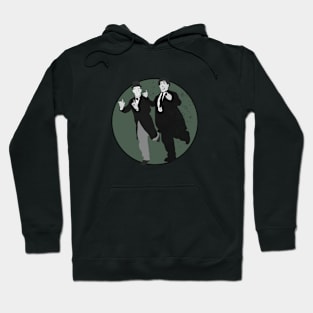 Grunge Urban Laurel and Hardy - Sage Green Hoodie